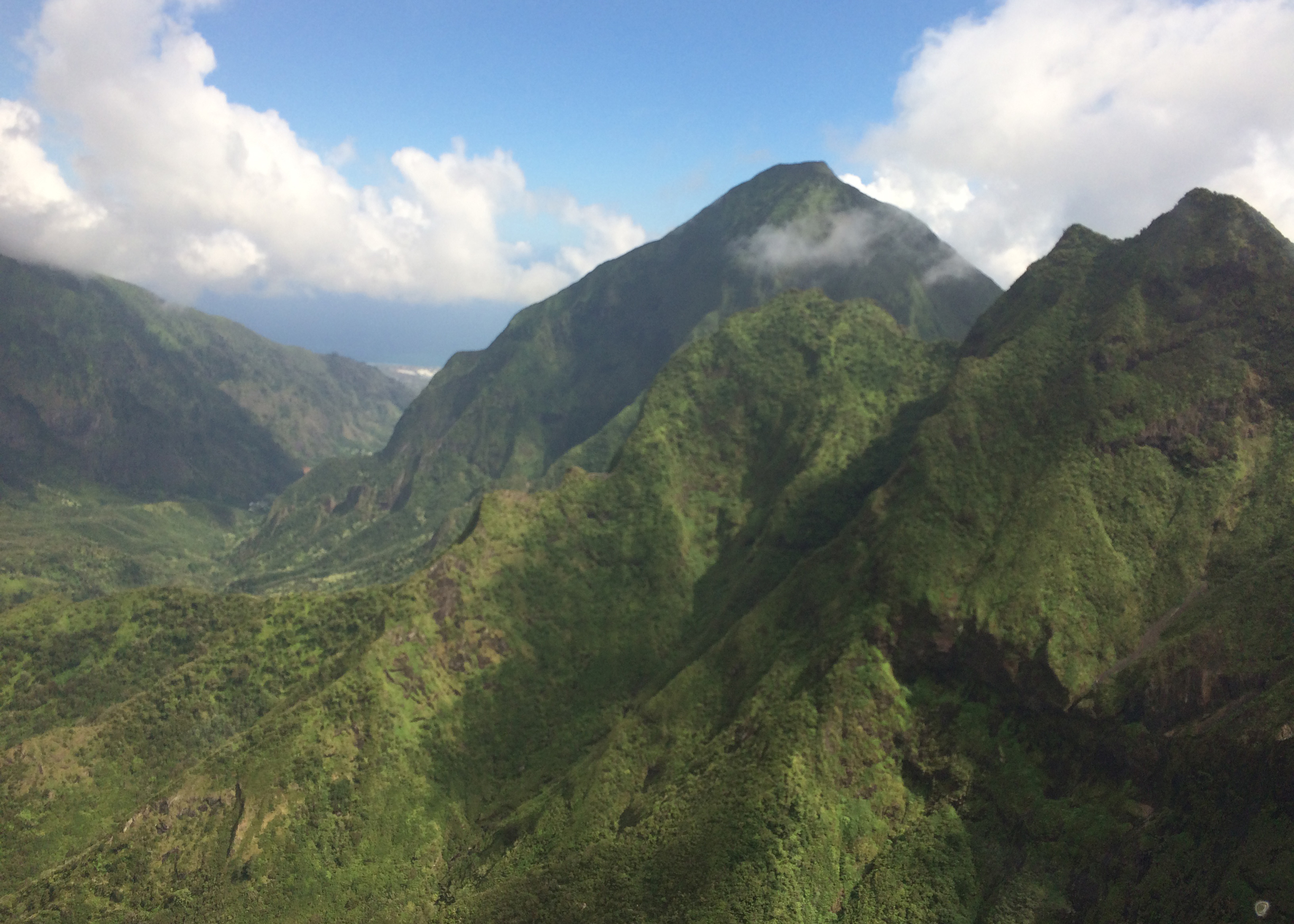 West Maui Mountains in the clouds